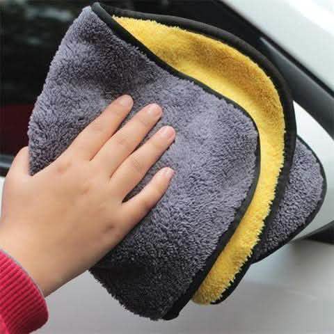 Dual-Sided Car Wash Towel - Microfiber Cleaning Cloth - Vezir