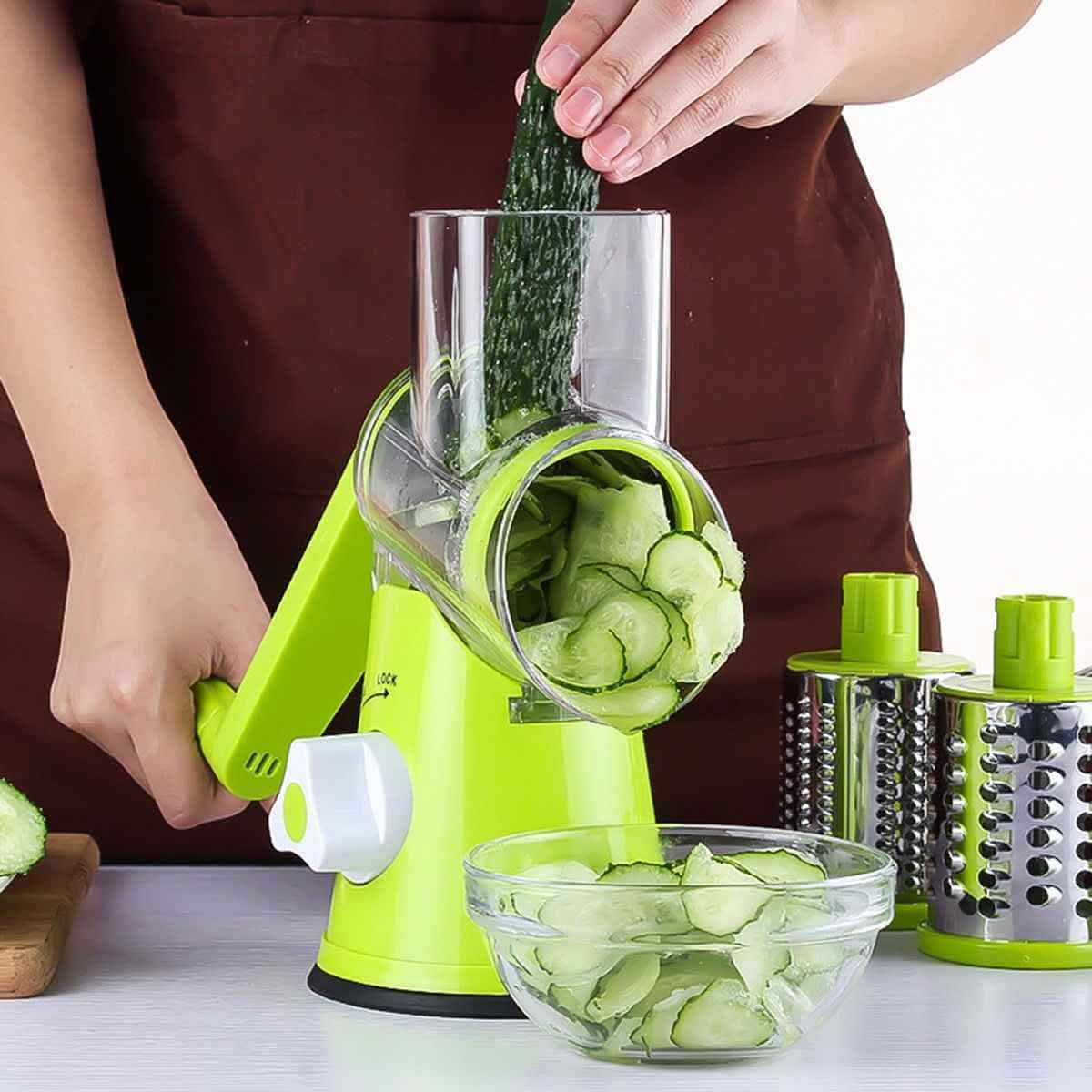 Round Mandoline Slicer - Vegetable Cutter Julienne Grater - Vezir