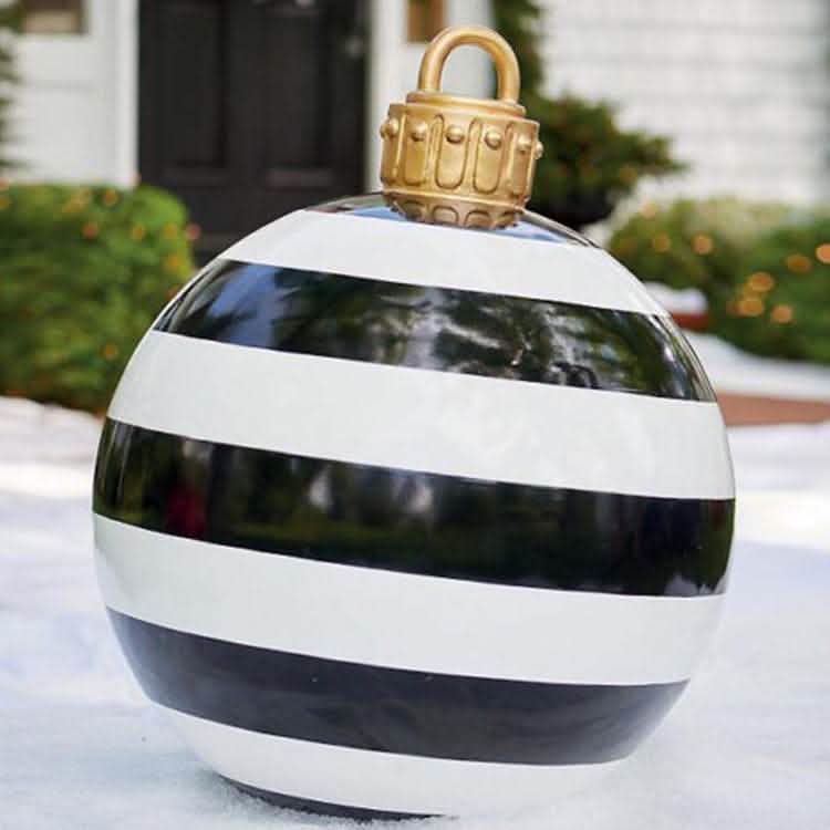 60CM Inflatable Christmas Ornament Ball - Giant PVC Decoration - Vezir