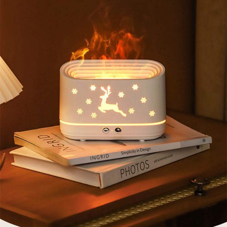 Elk Flame Humidifier - Christmas Home Decoration Diffuser - Vezir