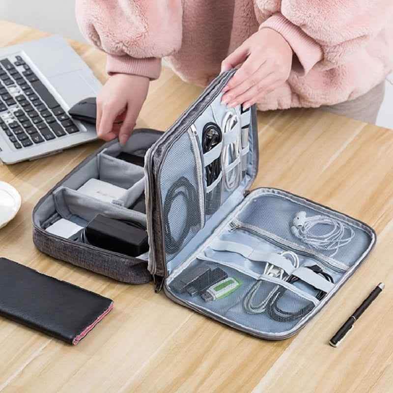 Electronics Organizer - Travel Cable Storage Bag Waterproof - Vezir
