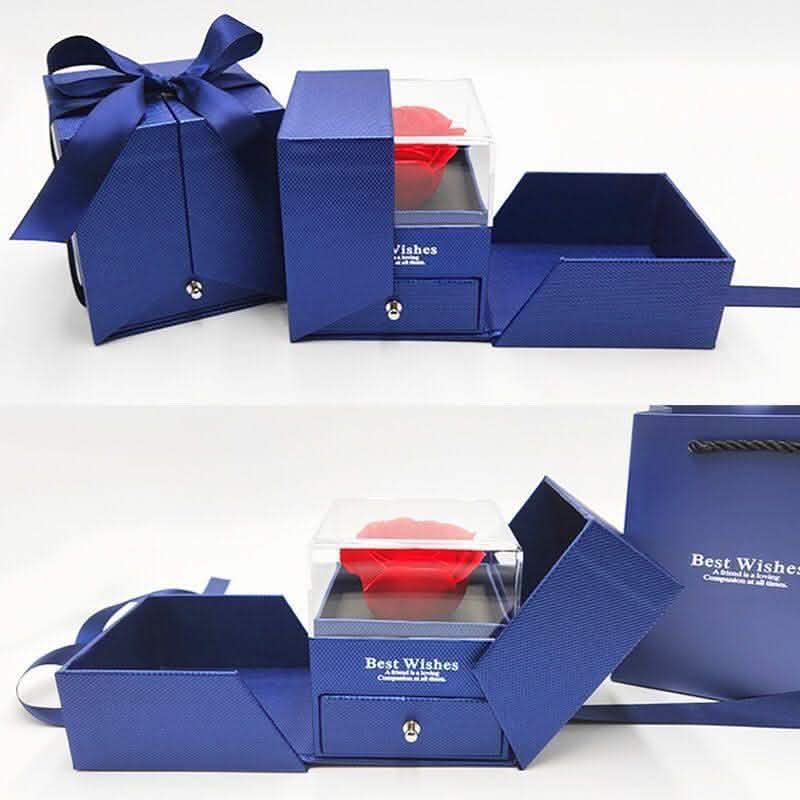 Valentine's Day Eternal Flower - Plastic Rose Gift Set - Vezir