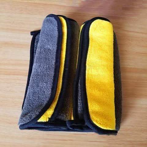 Dual-Sided Car Wash Towel - Microfiber Cleaning Cloth - Vezir