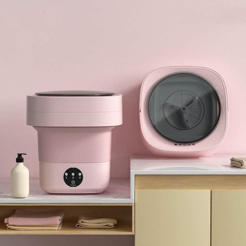 Mini Foldable Washing Machine - Portable Spin Dry Laundry - Vezir