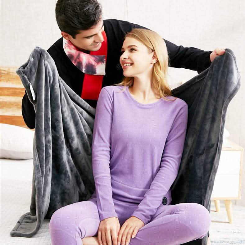 USB Heated Blanket - Winter Flannel Electric Warm Shawl - Vezir