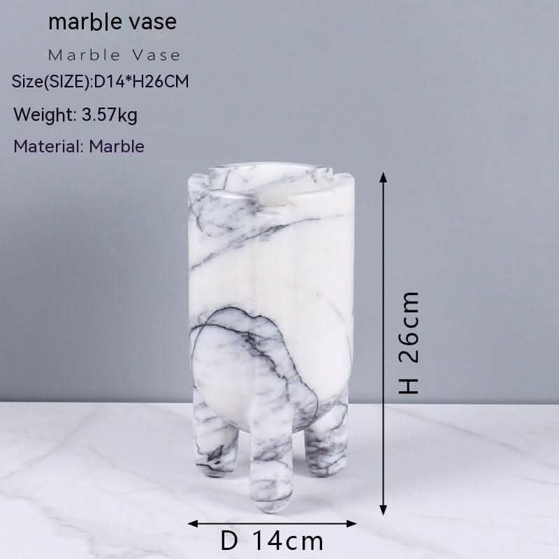 Marble Hydroponic Plant Vase - Luxury Home Decoration - Vezir