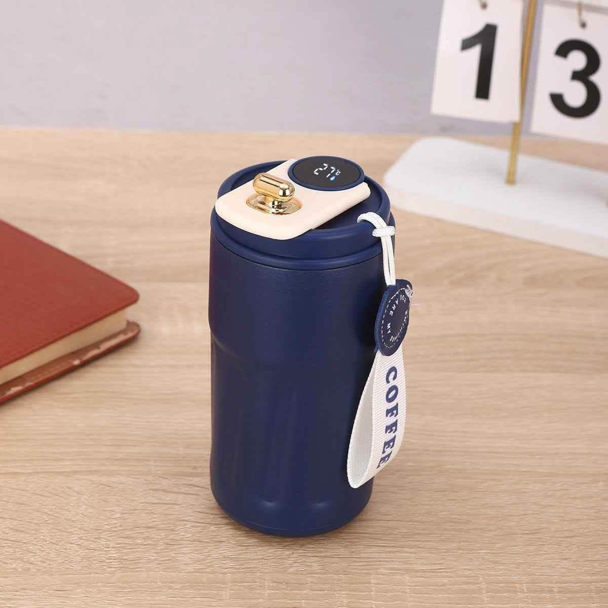 Smart Digital Thermal Bottle - 450ml Insulated Coffee Mug - Vezir