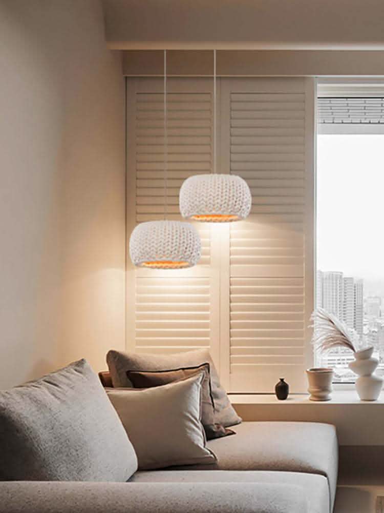 Japanese Rope Art Chandelier - Handwoven Ceiling Light - Vezir