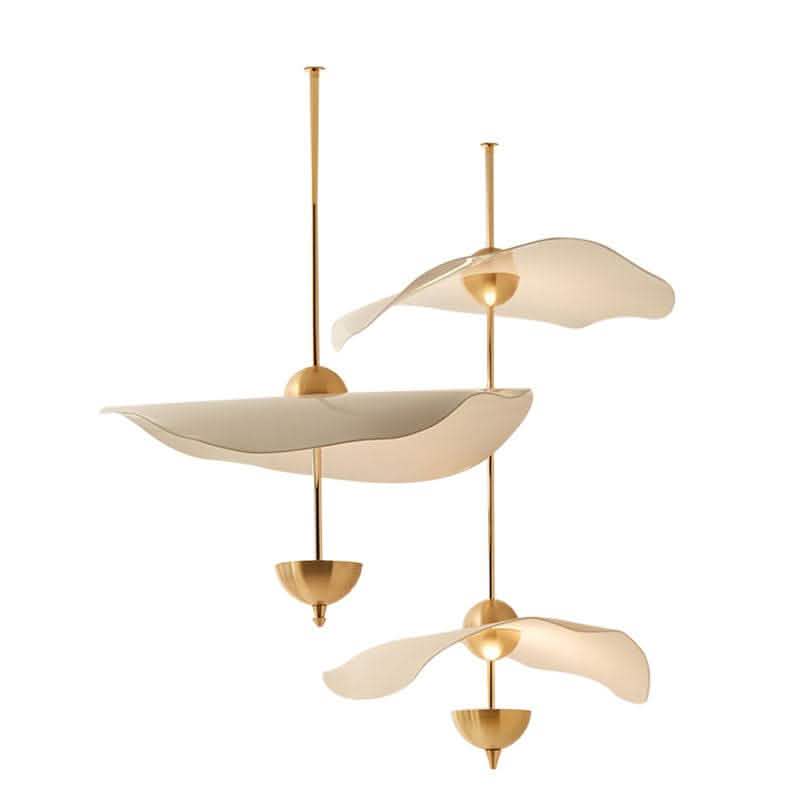 Acrylic Lotus Leaf Chandelier - Modern Window Light Fixture - Vezir