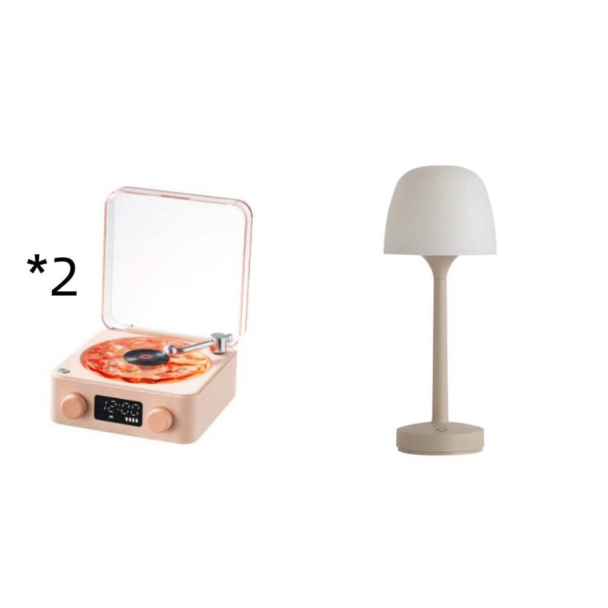 Retro Turntable Speaker - Bluetooth Vinyl Record Player RGB - Vezir