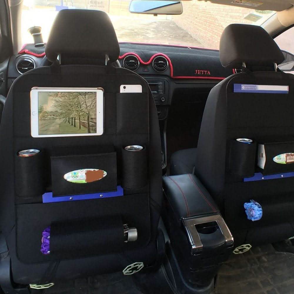 Car Backseat Organizer - Wool Felt Multi-Pocket Storage Bag - Vezir