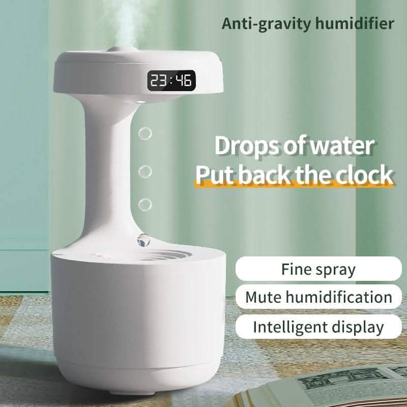 Anti-Gravity Humidifier - Bedroom Clock Water Drop Diffuser - Vezir