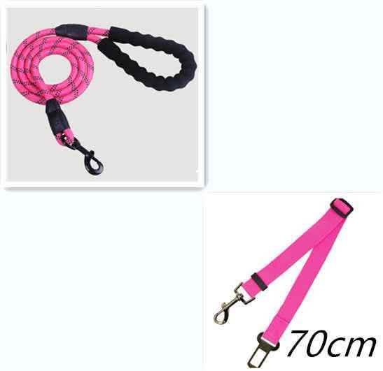 Reflective Dog Leash - Nylon Pet Training Rope for All Sizes - Vezir