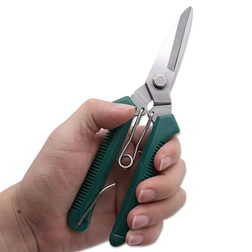Heavy-Duty Metal Garden Scissors – Precision Straight Blade Pruning Shears