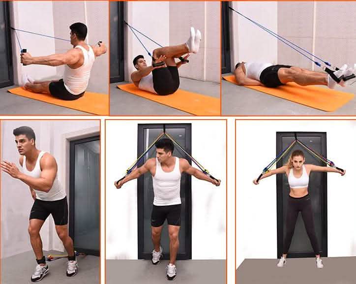 Portable Fitness Rally - Multi-Exercise Resistance Trainer - Vezir