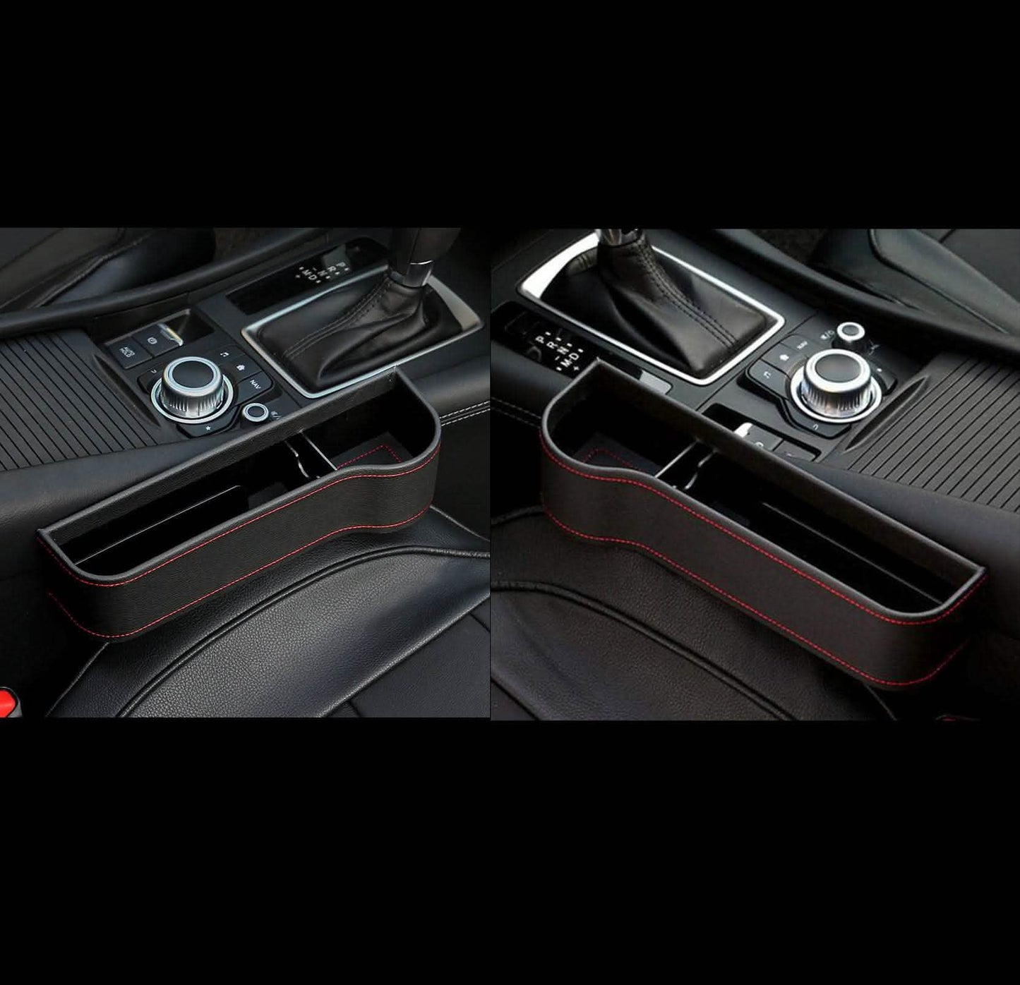 Car Storage Box - Leather Plastic Organizer Container - Vezir