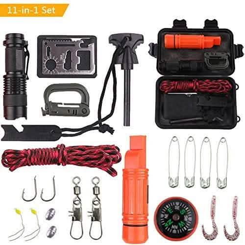 Survival Tool Set - Outdoor Adventure SOS Emergency Kit - Vezir