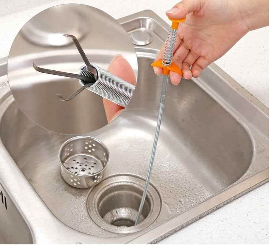 60CM Drain Clog Remover - Spring Pipe Dredging Tool - Vezir