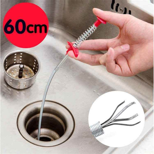 60CM Drain Clog Remover - Spring Pipe Dredging Tool - Vezir