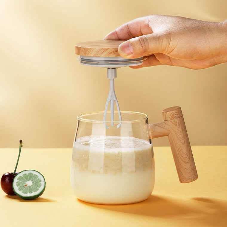 400ML Self-Stirring Coffee Mug - Electric Mixing Glass Cup - Vezir