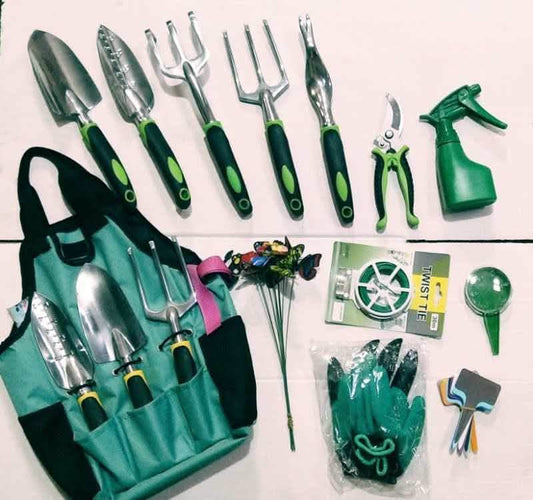 13-Piece Garden Tool Set - Complete Gardening Kit with Bag - Vezir