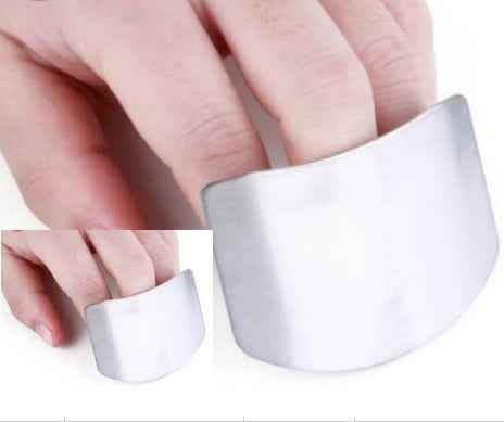 Elite Stainless Steel Finger Guard - Professional Kitchen Safety - Vezir
