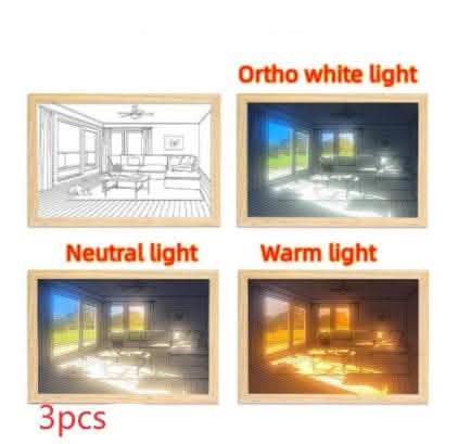 Illuminated LED Picture Light - Sunshine Simulation Night Lamp - Vezir