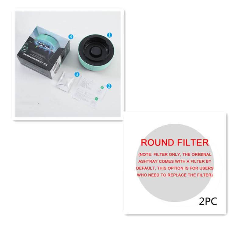 Smart Air Purifying Ashtray - Smoke Removal & Anion Technology - Vezir