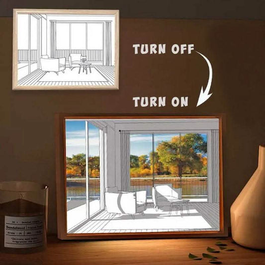 Illuminated LED Picture Light - Sunshine Simulation Night Lamp - Vezir