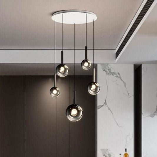 Luxury Glass Chandelier - Rotating Staircase Long Design - Vezir
