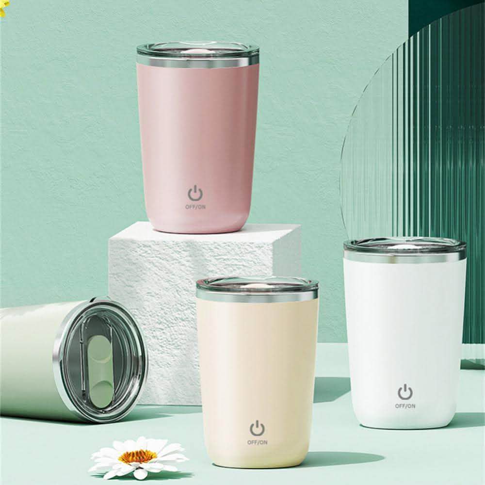 350ml Automatic Self Stirring Mug - Electric Magnetic Coffee Cup - Vezir