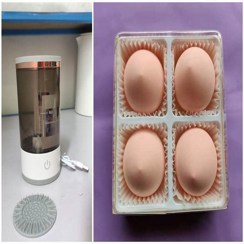 Electric Makeup Brush Cleaner - USB Charging Automatic Tool - Vezir