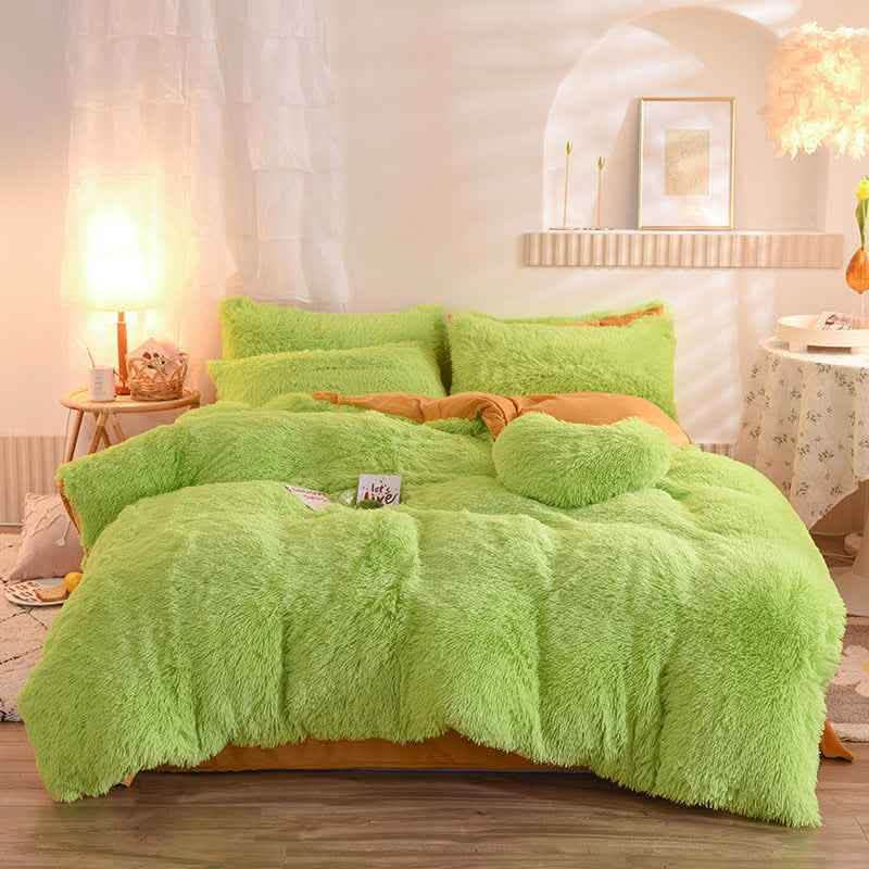 Luxury Fleece Duvet Cover Set - Winter Warm Bedding Queen King - Vezir
