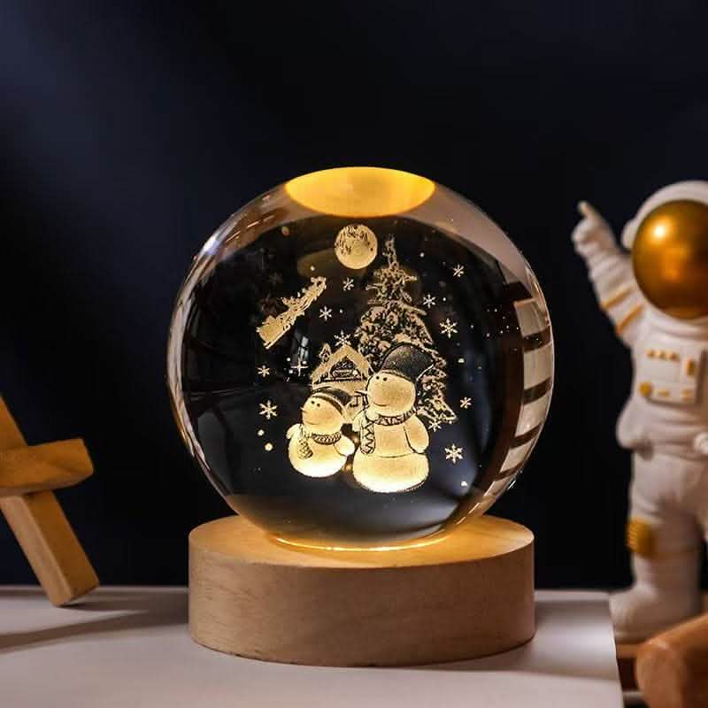 Starry Sky Crystal Ball Lamp - Moon Projection Night Light - Vezir