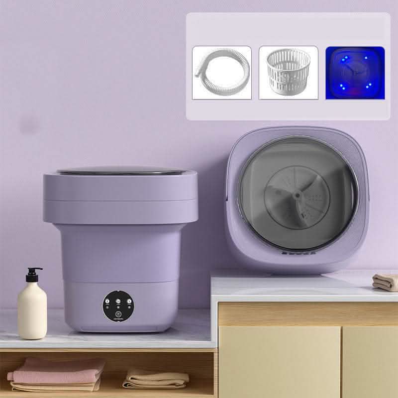 Mini Foldable Washing Machine - Portable Spin Dry Laundry - Vezir