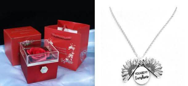 Rotating Rose Gift Box - Soap Flower Valentine's Day Present - Vezir