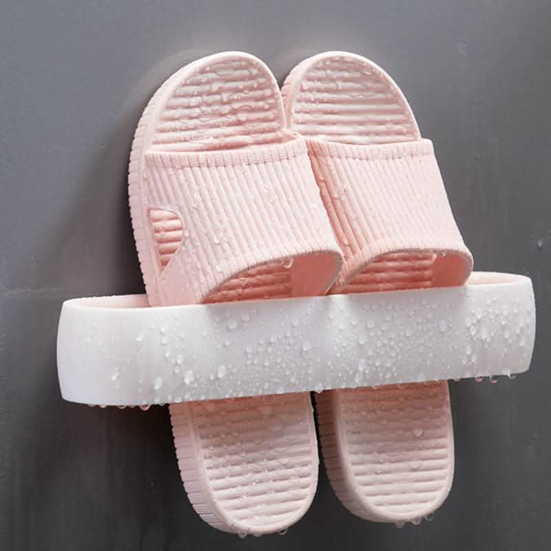 Bathroom Slippers - Non-Slip Wall Suction Storage Set - Vezir