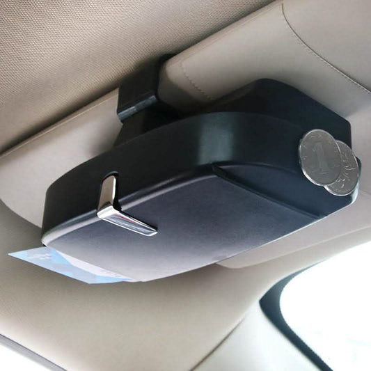 Car Glasses Case - Sun Visor Clip Holder Organizer - Vezir