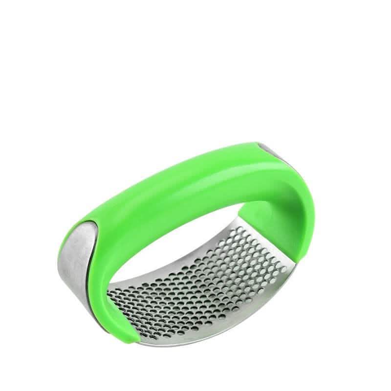 Stainless Steel Garlic Press - Manual Curve Masher Tool - Vezir