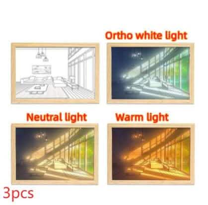 Illuminated LED Picture Light - Sunshine Simulation Night Lamp - Vezir