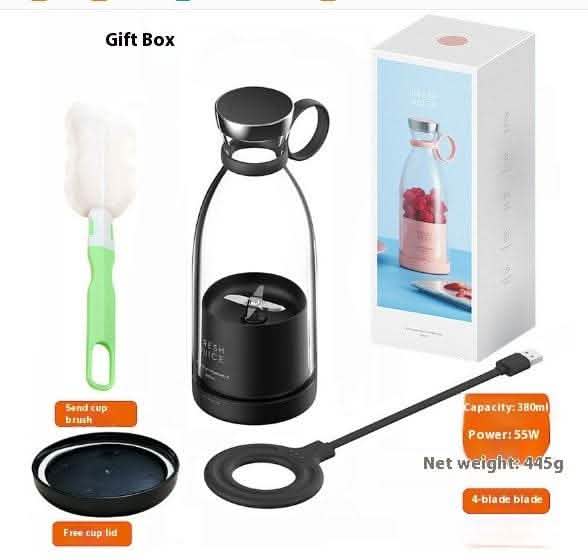 350ML Electric Juicer Blender - USB Rechargeable Kitchen Tool - Vezir