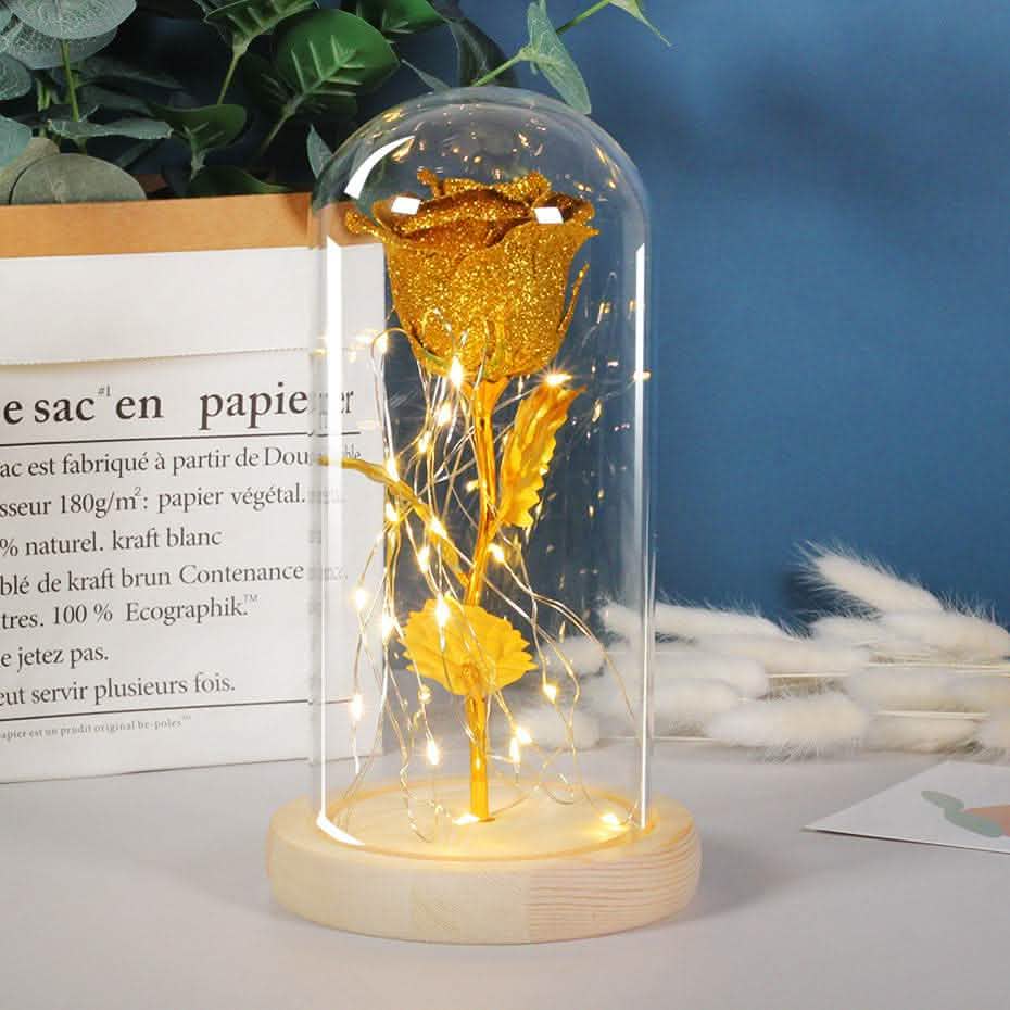 Eternal Rose LED Light - Valentine's Day Glass Cover Gift - Vezir