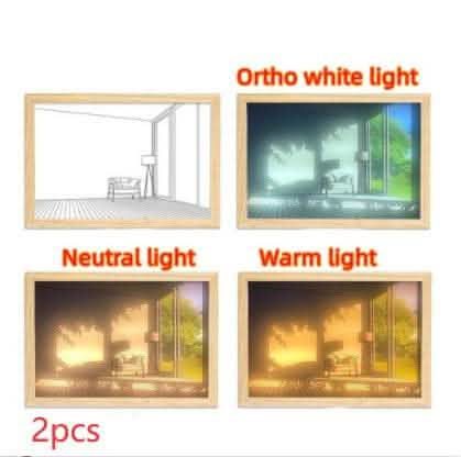 Illuminated LED Picture Light - Sunshine Simulation Night Lamp - Vezir