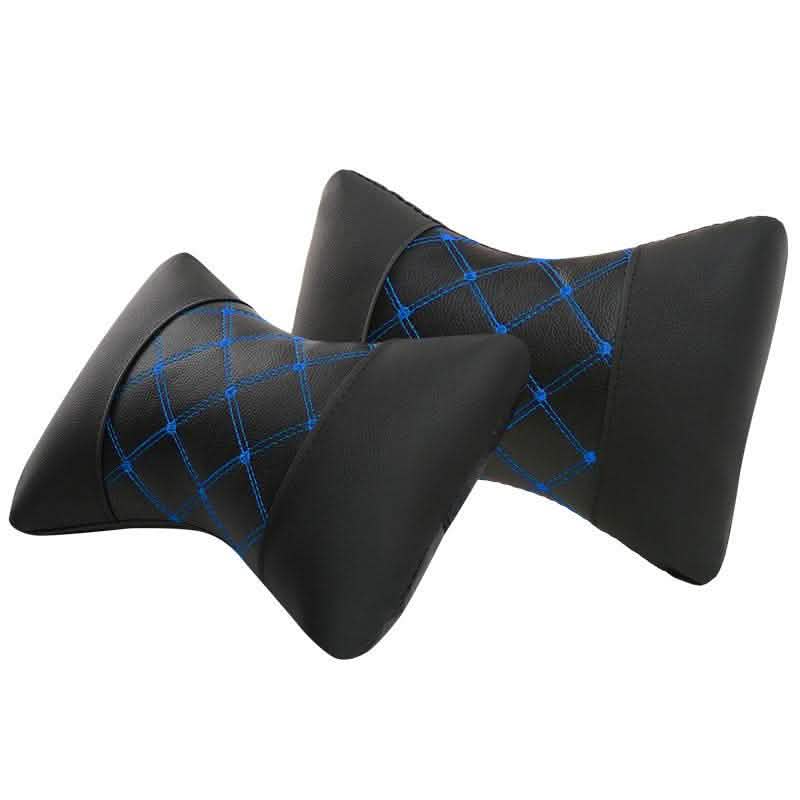 Leather Car Headrest Pillow - Cervical Neck Support Cushion - Vezir