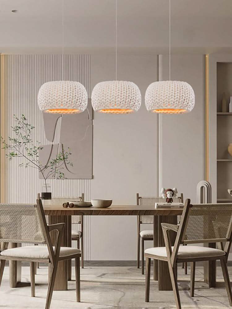Japanese Rope Art Chandelier - Handwoven Ceiling Light - Vezir