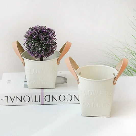 Metal Letter Pots - Home Garden Decorative Planters - Vezir