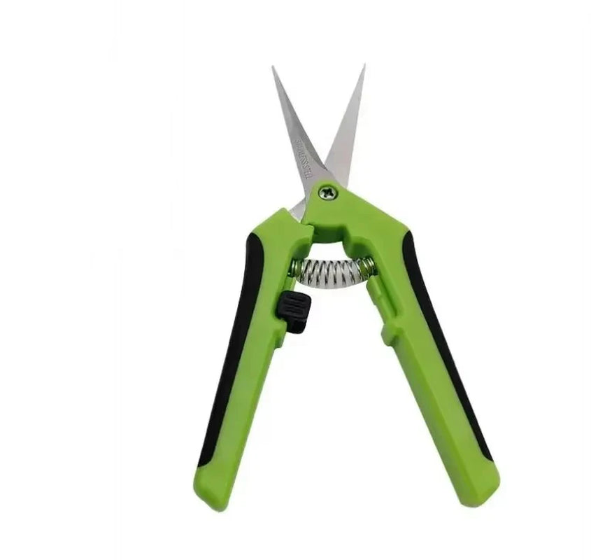 6.5" Precision Gardening Scissors – Stainless Steel Blades for Clean, Accurate Cuts Green