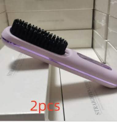 2-in-1 Wireless Hair Straightener - USB Charging Hot Curler - Vezir