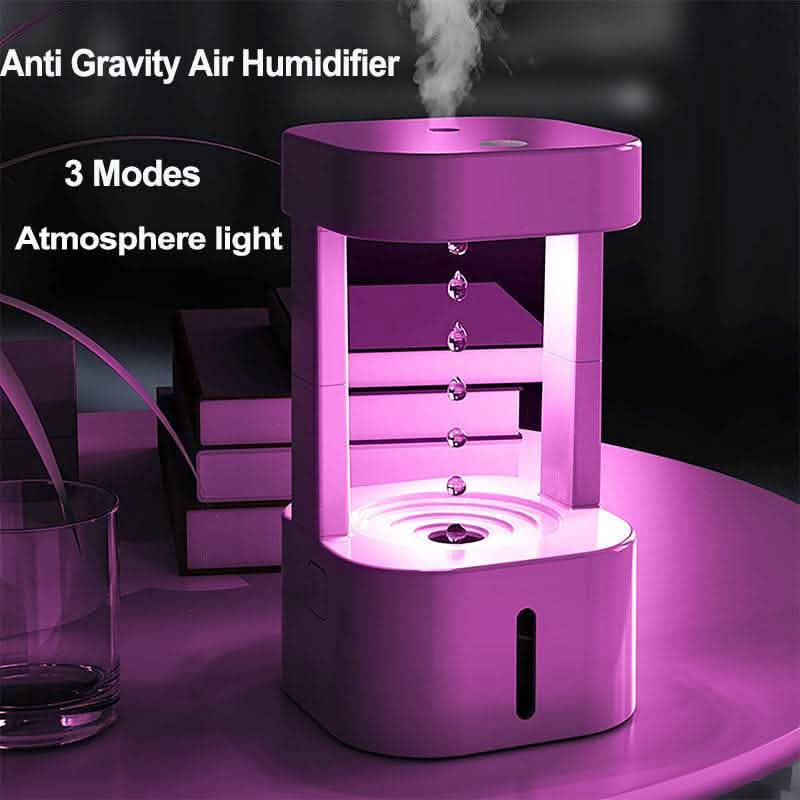 Anti-Gravity Water Drop Humidifier - 580ML Quiet Mist Spray - Vezir