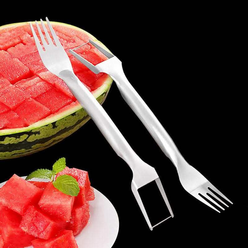 2-in-1 Watermelon Slicer - Stainless Steel Fork Cutter Tool - Vezir